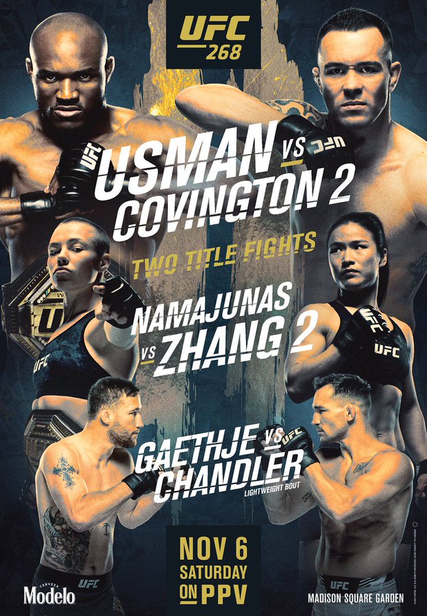 Justin Gaethje Vs Michael Chandler Set To Open Ufc 268 Pay Per View Card Coliseum