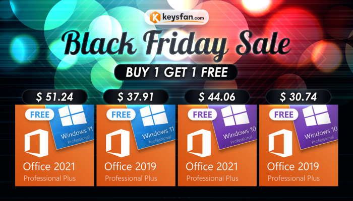 Keysfan Black Friday Sale – Get windows 10/Windows 11 for free (SPONSORED)