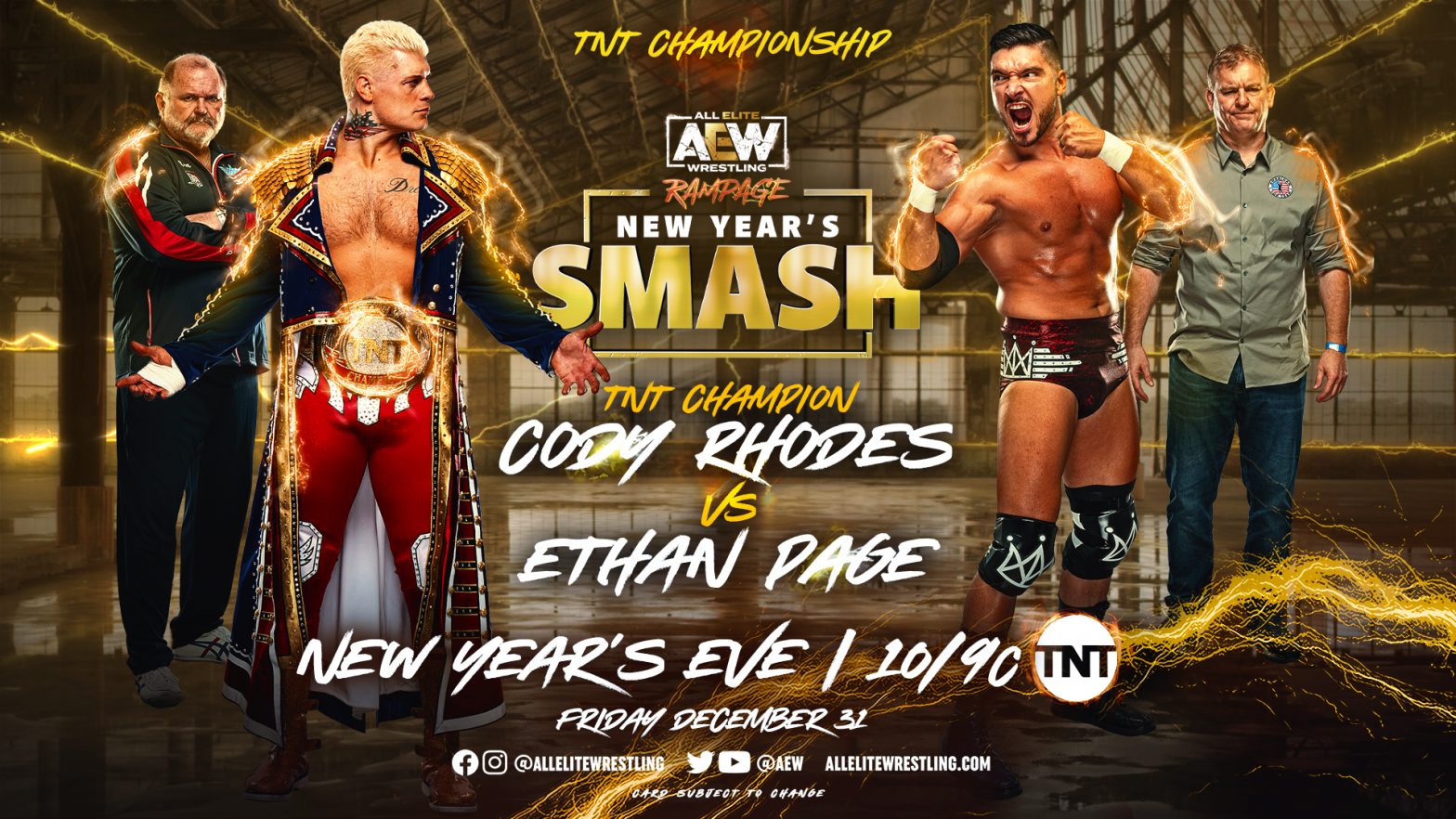 AEW Rampage New Year’s Smash Preview, WWE – FS1 Reminder For Tonight
