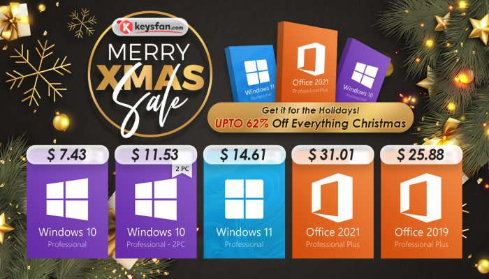 Christmas Sale – Windows 10 Pro $7.43, Office 2021 Pro less $15 and more! (SPONSORED)