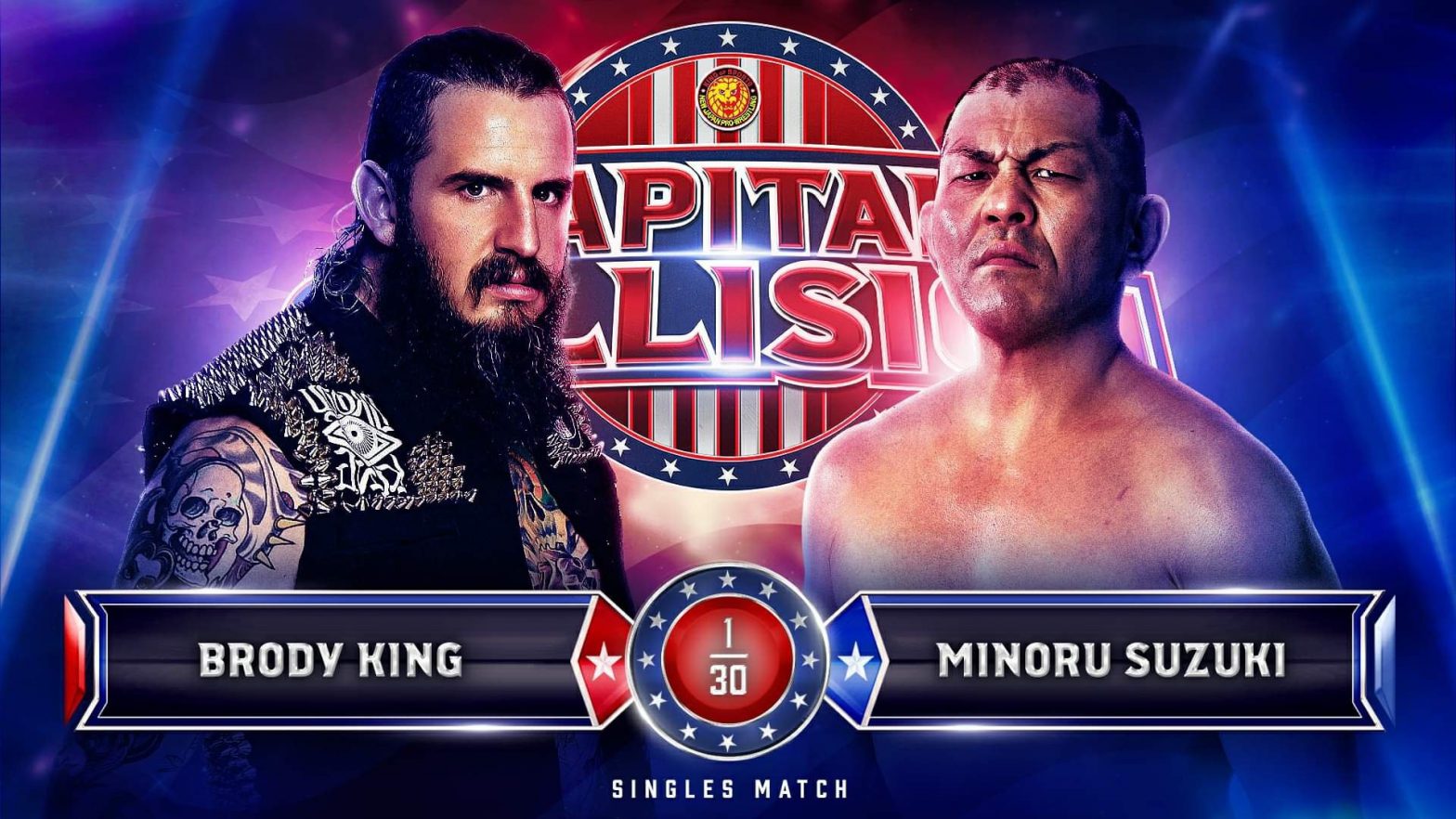 Brody King Vs. Minoru Suzuki Confirmed For NJPW Capital Collision
