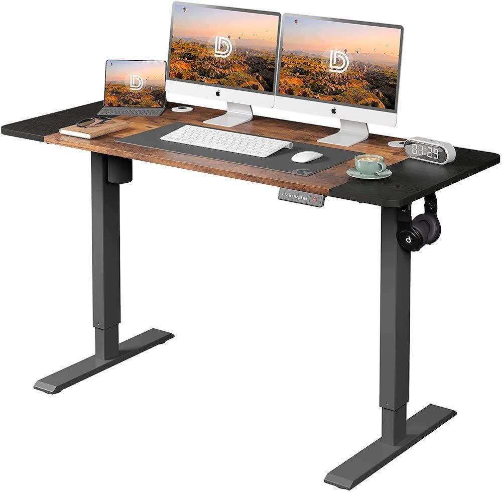 Devaise Rustic Brown Electric Standing Desk Review