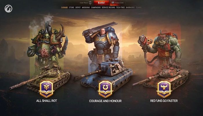 World of Tanks Teams Up With Warhammer 40k for Season 8 Battle Pass