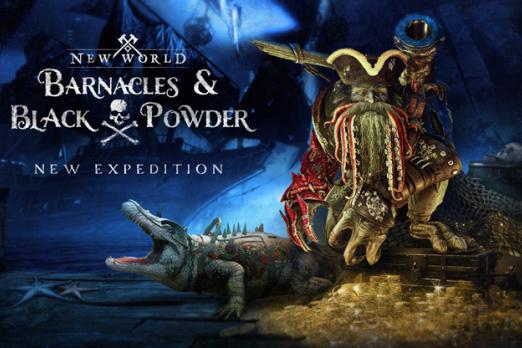 New World Update 1.6.3 Coming Tonight, Fixing Barnacles & Black Powder Expedition and Musical Instruments